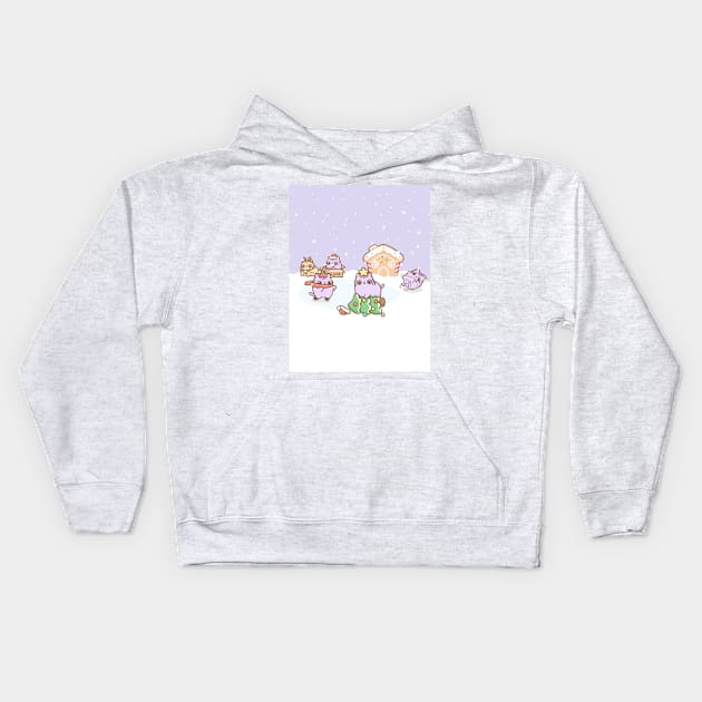 christmas time Kids Hoodie by Maruartjp